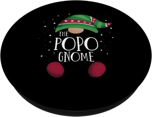 Vista 2 de Popo Gnome Family Matching Christmas Pajamas PopSockets Swappable PopGrip