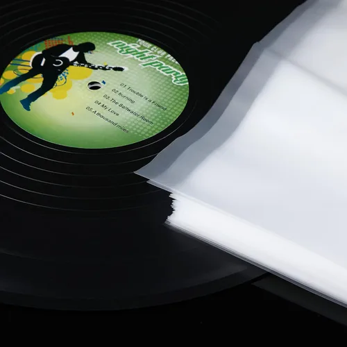 Vista 3 de Zonon 100 Pieces LP Inner Sleeves 12 Inch Vinyl Record Sleeves Proper Protection Anti Static Round Bottom for Long Playing Collections