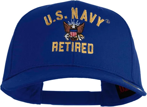 Vista 11 de e4Hats.com Gorra bordada militar retirada de la Marina de los EE