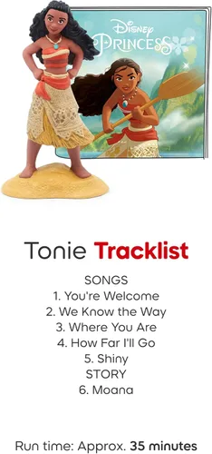 Vista 5 de Toniebox 2 Audio Player Disney Princess Bundle for Kids 3+ with Ariel, Moana, Merida, and Belle - Cloud Pink Nube rosada