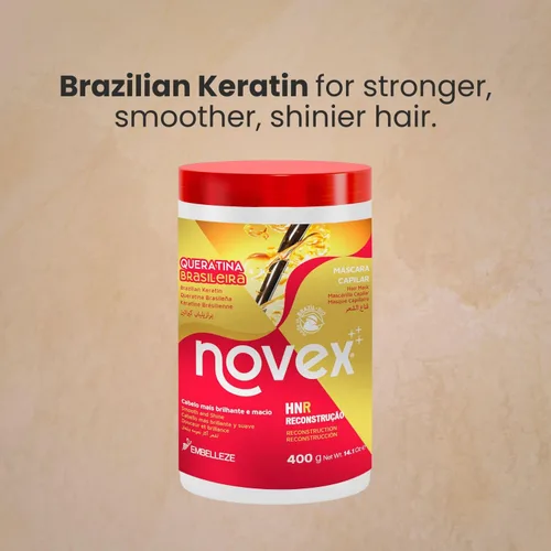 Vista 8 de NOVEX MASCARILLA CAPILAR QUERATINA BRASILEÑA 14 OZ