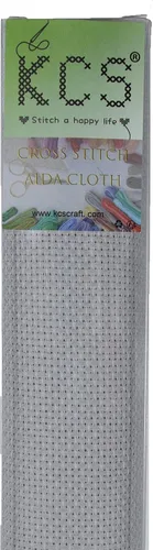 Vista 43 de KCS 2 cajas de tela de costura de algodón para punto de cruz de 15 x 18 pulgadas (blanco antiguo, 11 unidades)