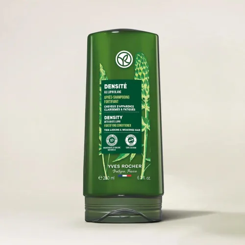 Vista 5 de Yves Rocher Acondicionador fortalecedor de densidad, acondicionador fortalecedor para el cabello fino, reduce la rotura y la caída del cabello