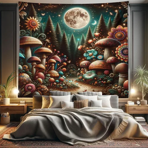Vista 102 de Ambesonne Tapiz de arte afro, hombre negro fuerte con una corona de trazos impresión de pintura moderna, decoración de tela para colgar en la pared