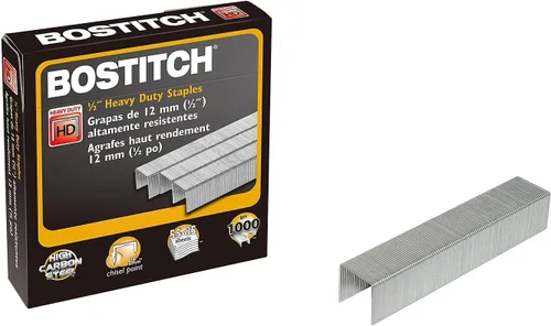 Vista 5 de Bostitch SB35121M - Grapas de alta calidad resistentes, longitud de pierna de 1/2 pulgada, 1000/caja