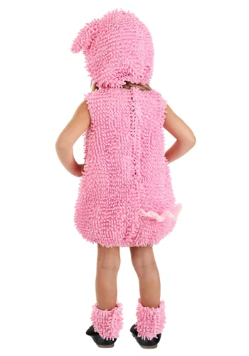 Vista 2 de Disfraz Deluxe de Cerdito Curly para Niños Pequeños Multicolor