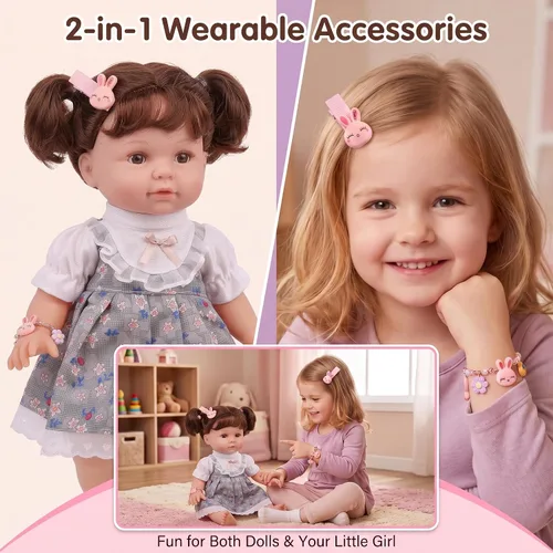 Vista 7 de Alive - Ropa y accesorios para muñecas de bebé, 12 juegos de ropa de muñeca para muñecas de 12, 13, 14, 15, 16 pulgadas, ropa de muñeca de bebé