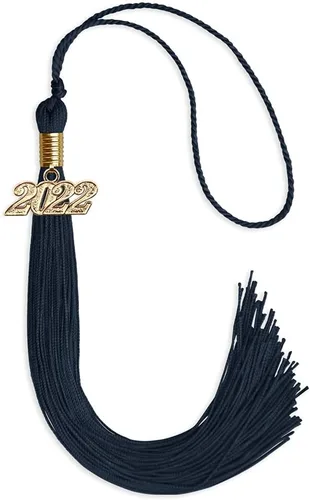 Vista 33 de Endea Graduation - Borla de un solo color con fecha dorada (Oro Antiguo, 2020)