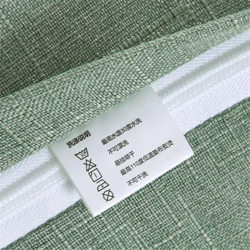 Vista 3 de Almohada triangular grande para cabecero de cuña de algodón suave y lino para sentarse en la cama, soporte de posicionamiento trasero, almohadas