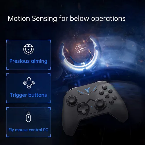 Vista 3 de FLYDIGI Vader 2 Wireless Game Controller Configurable Multi-Platform Gamepad Dual Vibration 6-axis Motion Sensing DOES NOT SUPPORT IOS 134 AND ABOVE