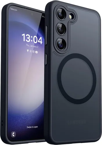 Vista 55 de CANSHN Funda diseñada para Samsung Galaxy A16-5G [protección completa de la cámara] [compatible con Magsafe] funda protectora trasera translúcida