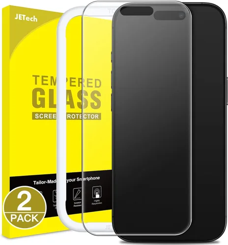 Vista 9 de JETech Protector de pantalla para iPhone 8 Plus y iPhone 7 Plus, 5.5 pulgadas, película de vidrio templado, paquete de 3