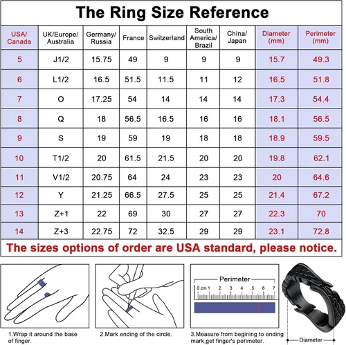 Vista 4 de FaithHeart Anillos góticos punk del diablo mal de ojo, anillo de motociclista de acero inoxidable con garra de dragón y águila para hombres