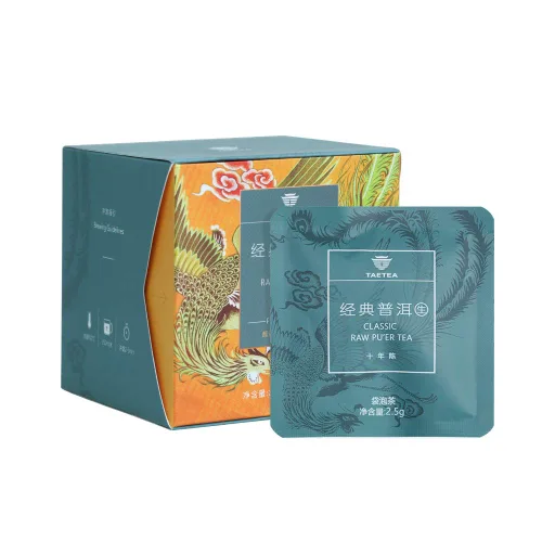 Vista 6 de TAETEA Puerh - Bolsas de té, paquete surtido de bolsitas de té Pu-erh con té Puerh fermentado envejecido, hojas sueltas, 12 bolsas (jazmín)