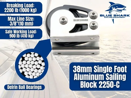 Vista 2 de BLUESHARK Bloques de vela de aluminio de 1.496 in eligen
