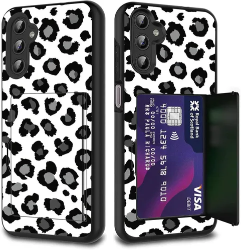 Vista 69 de Funda híbrida de doble capa con función atril para Samsung Galaxy A16 5G de 6.9 pulgadas, diseño de vaca con bandera estadounidense