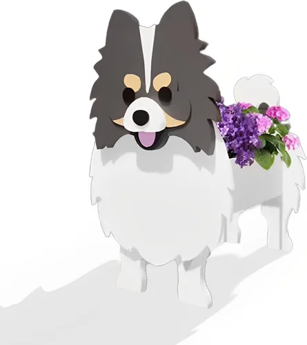 Vista 65 de Macetero de flores para perros, regalos para mujeres, bonitas macetas de PVC para perros, macetas para interiores y exteriores, maceta de jardín