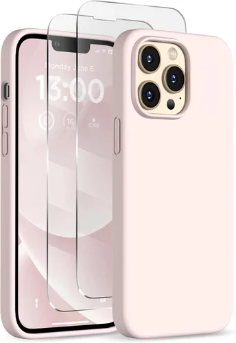 Vista 14 de Funda de silicona para iPhone 13 Pro, funda para teléfono, color Negro