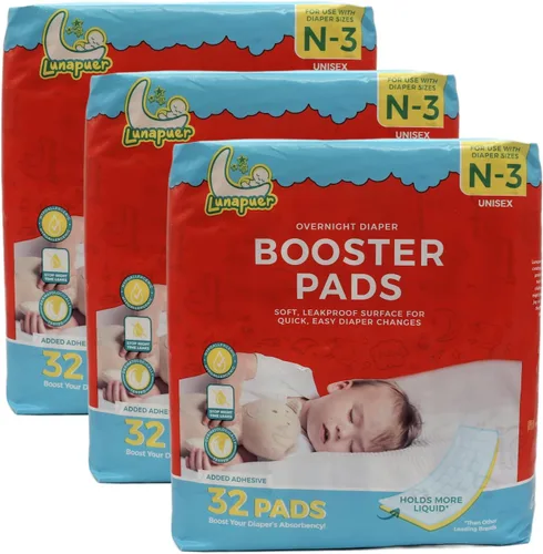 Vista 9 de Almohadillas elevadoras de pañales durante la noche, detén fugas durante la noche, insertos de pañales con adhesivo para pieles sensibles – Se