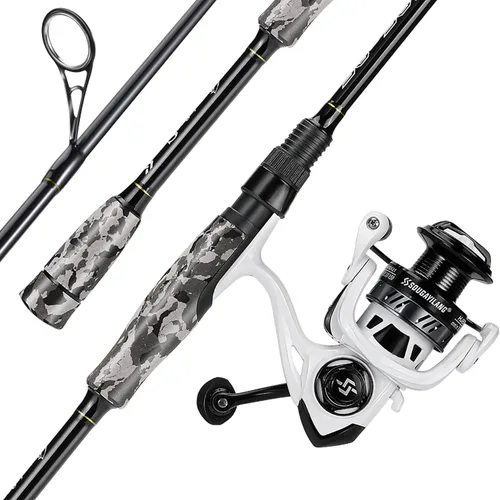 Vista 9 de Sougayilang Fishing Rod and Reel Combo, Stainless Steel Guides Fishing Pole with Spinning Reel Combo for Bass Fishing