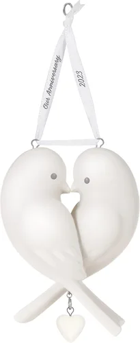 Vista 7 de Adorno de Navidad Hallmark Keepsake 2023, Nuestro amor es dulce, Abeja y panal