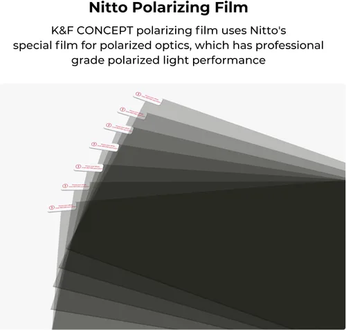 Vista 4 de K&F CONCEPT Película polarizante lineal 7.87x11.81 pulgadas A4 polarizado película óptica 7.9x11.8 in para pantalla física educativa