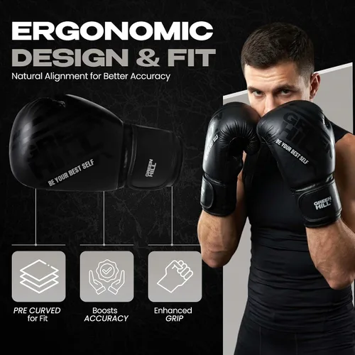 Vista 2 de Green Hill Unique Leather Boxing Gloves Set for Men & Women