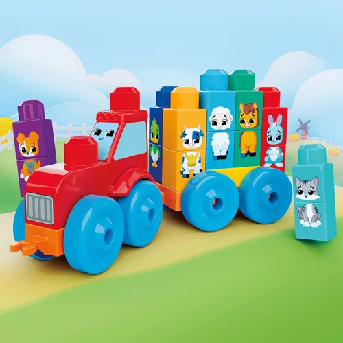 Vista 5 de MEGA BLOKS First Builders Build & Match Animal Tractor - Bloques de juguete