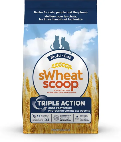 Vista 10 de swheat Scoop fast-clumping all-natural Aserrín para gatos