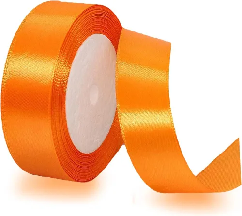 Vista 102 de Cinta beige de 1-1/2 pulgadas x 25 yardas, cinta de satén de tela de color sólido para envolver regalos, manualidades, ramos de novia, coronas