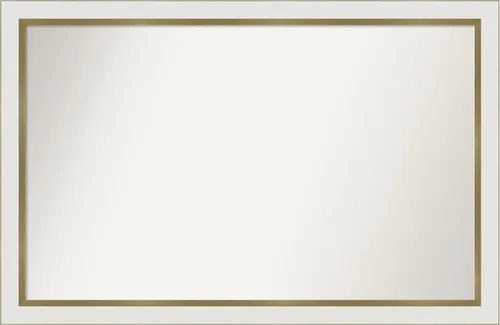 Vista 194 de Amanti Art Espejo personalizado, espejo de baño estrecho Alexandria White Wash, espejo de pared o espejo de tocador de baño sobre el fregadero