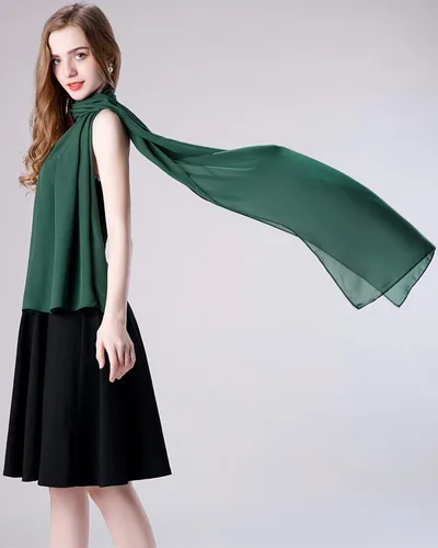 Vista 50 de Chales/mantones de gasa suave para vestidos, accesorios de mujer