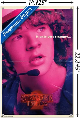 Vista 3 de Netflix Stranger Things: Season 2 - Póster de pared Dustin con alfileres