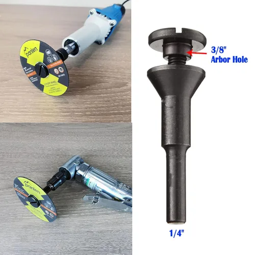 Vista 8 de 3 pulgadas 10 Pack Disco de Corte para Amoladora Troqueladora y Kit de Mandril de Montaje 1/4" 3/8" Arbor