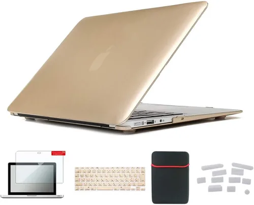 Vista 11 de Pack 5 en 1 de carcasa para MacBook Air, de Se7enline, de plástico duro, tacto suave, con protector de teclado de silicón, protector de pantalla