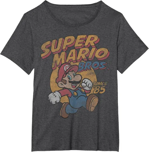 Vista 23 de Super Mario Bros. Desde '85 Camiseta Vintage con Póster' Negro