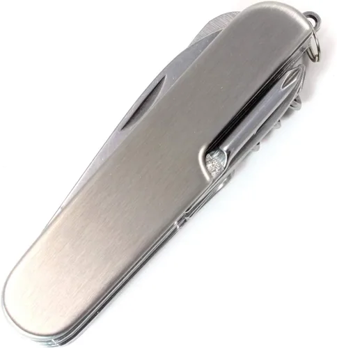 Vista 8 de Cuchillo de bolsillo EDC multiherramienta de acero inoxidable con bolsa de transporte