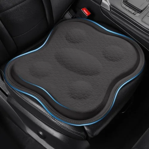 Vista 9 de Cojín de asiento de gel refrescante suave fino 18" x 17" con gel de Negro