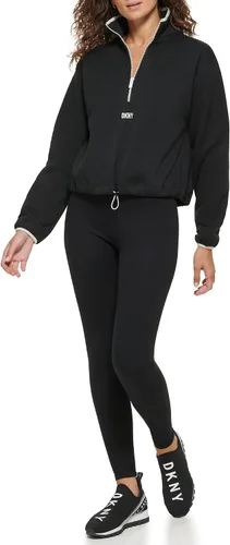 Vista 4 de DKNY Womens Sport Half Zip Sweater Fleece Jacket