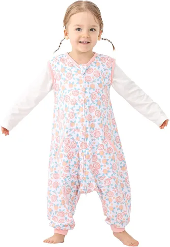 Vista 16 de WONDAY Toddler Sleep Sacks, Sleeveless Sleep Sack with Legs 12M-5T Coche