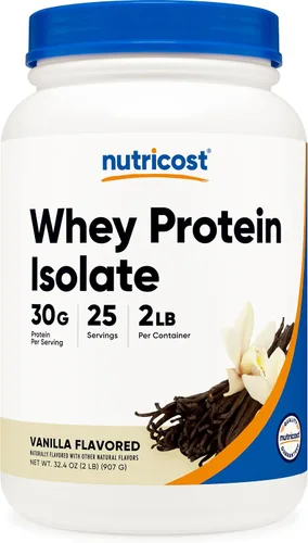 Vista 19 de Nutricost Polvo aislado de proteína de suero (masa de pastel, 2 libras)