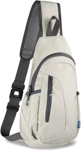 Vista 14 de TITECOUGO Bolso bandolera pequeño, mochila cruzada ligera para hombres y mujeres, bolsa de hombro para deportes y exteriores