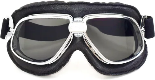 Vista 13 de CRG Sports goggle estilo vintage, aviador para motocicleta T11 - Clásico