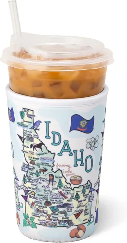 Vista 36 de Swig Life Funda Mediana para Taza de Café Helado Coolie, Funda Aislante de Taza de Café Helado Estándar de 22oz con Asa, Funda Aislante de Neopreno