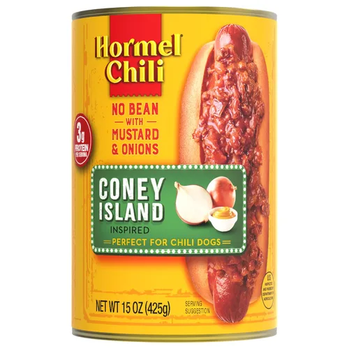 Vista 7 de HORMEL Chili Sin frijoles con queso americano, sin ingredientes artificiales, 15 onzas, paquete de 12