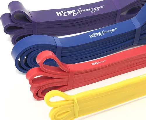 Vista 4 de Hope Fitness Gear Large Loop Resistance Band Pull Up Assist & Power Resistance Band for Strength Training, Muscle Building, Mobility, Home Workouts