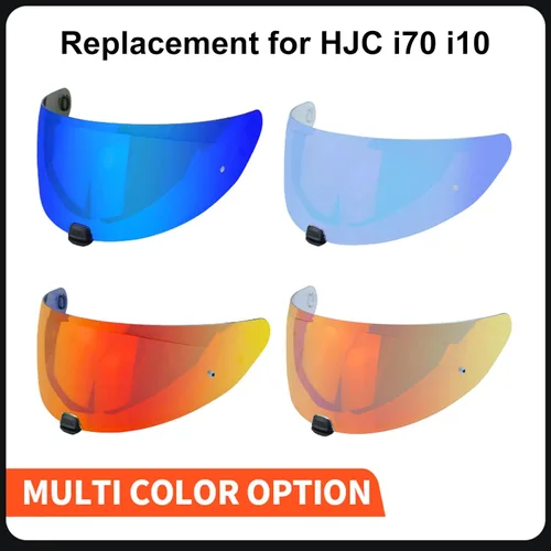Vista 6 de Shkalacar Visera de casco de motocicleta, repuesto para casco de motocicleta HJC i70 i10, casco de motocicleta, escudo contra el viento, lente