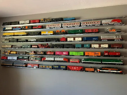 Vista 5 de Estante de exhibición de tren de escala O - Juego de 2 / O Gauge Model Railroad