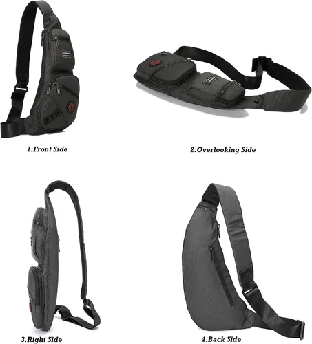 Vista 57 de Nicgid Sling Bag - Mochila bandolera para hombre), LYSB01NH075BJ-SPRTSEQIP