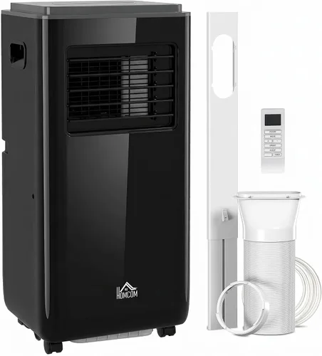 Vista 11 de HOMCOM Aire acondicionado portátil 5 en 1 de 8000 BTU para habitaciones de Negro